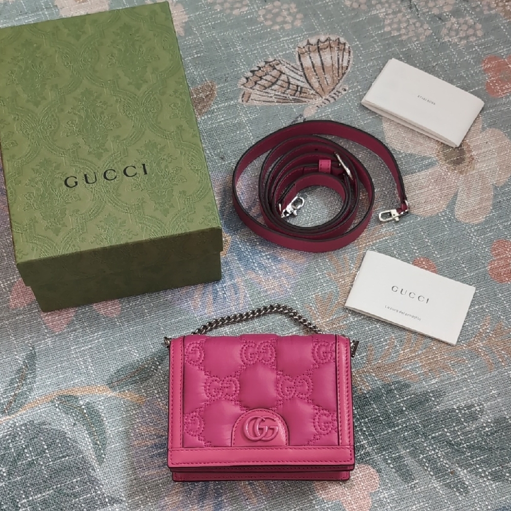 Gucci Fuchsia Quilted Mini Bag